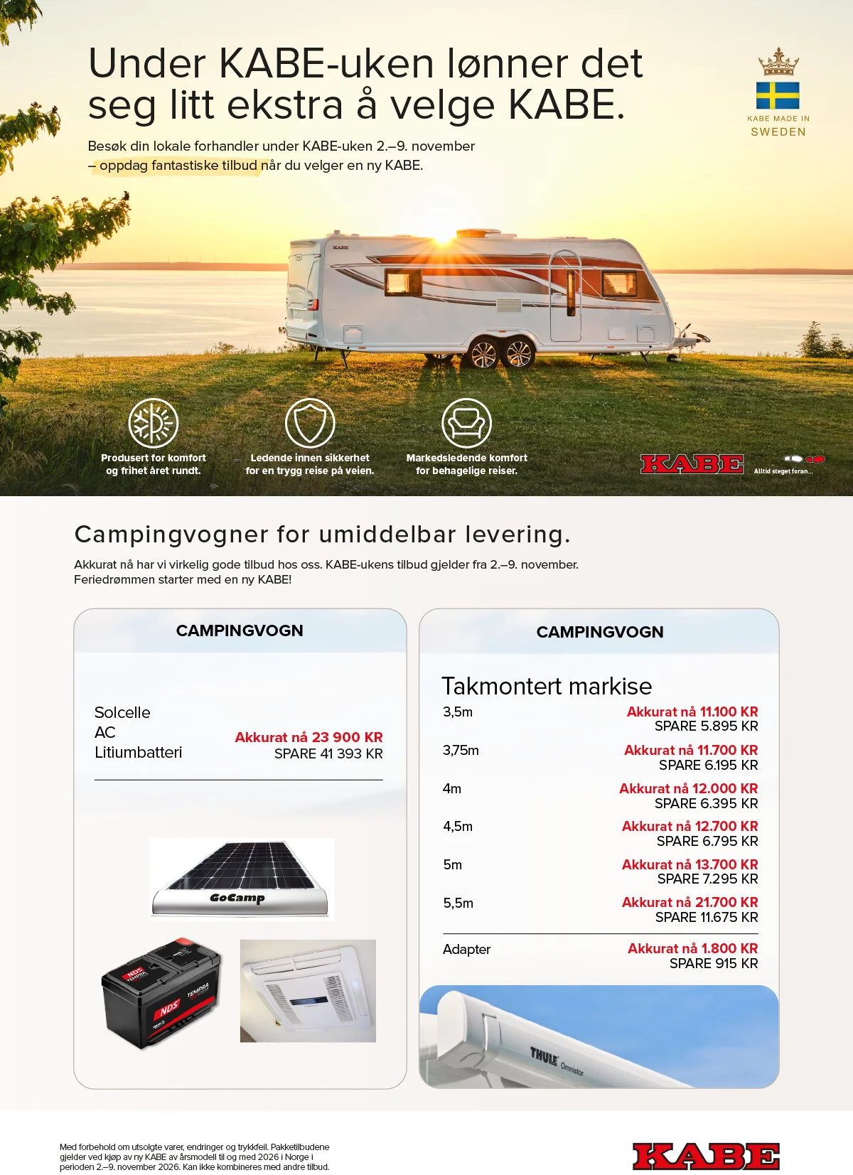 KABE-uker Sortland - gode tilbud vogn