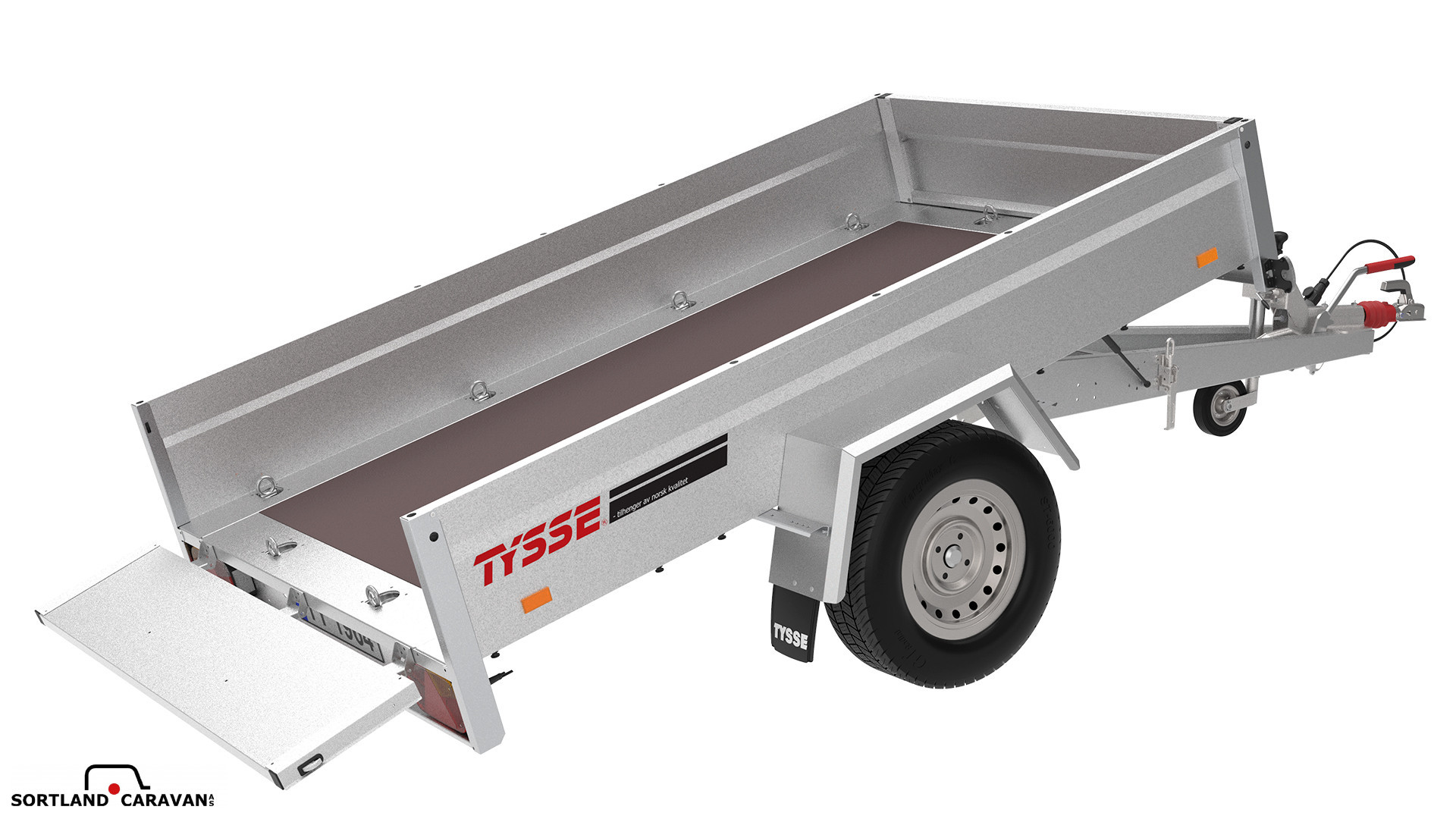 Tilhenger 6219 FS 35 tipp 1300kg Lager tømming - Tysse